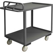 Durham Mfg.® Stock Cart With Ergnomic Handle, 2 Tray Shelves, 24"Wx48"L, 1200 Lbs. Cap.