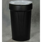 Eagle Plastic Lab Pack Drum with Metal Lever Lock & Bung Lid, 55 Gallon, Blue