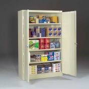 Tennsco Welded Jumbo Storage Cabinet, 48"W x 24"D x 78"H, Sand