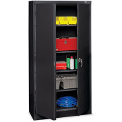 TENNSCO Storage Cabinet - 36x18x72" - All-Welded - Black