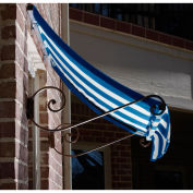 Awntech Window/Entry Awning Bright Blue/White 10-3/8'W x 3'D x 1-1/2'H