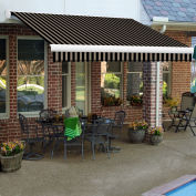Awntech Retractable Awning Left Motor 10'W x 8'D x 10"H Black/Tan