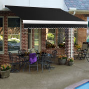 Awntech Retractable Awning Left Motor 24'W x 10'D x 10"H Black