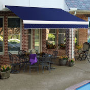 Awntech Retractable Awning Manual 24'W x 10'D x 10"H Navy