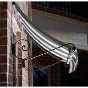 Awntech Window/Entry Awning Gray/White 10-3/8'W x 3'D x 3-11/16'H