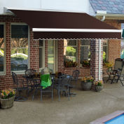 Awntech Retractable Awning Left Motor 10'W x 8'D x 10"H Brown
