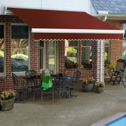Awntech Retractable Awning Left Motor 10'W x 8'D x 10"H Terra Cotta