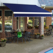 Awntech Retractable Awning Manual 12'W x 10'D x 10"H Navy