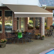 Awntech Retractable Awning Manual 14'W x 10'D x 10"H Taupe