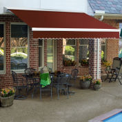 Awntech Retractable Awning Manual 14'W x 10'D x 10"H Terra Cotta