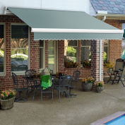 Awntech Retractable Awning Left Motor 12'W x 10'D x 10"H Sage