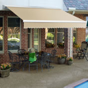 Awntech Right Motor Retractable Awning 12'W x 10'D x 10"H Linen