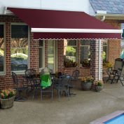 Awntech Retractable Awning Manual 20'W x 10'D x 10"H Burgundy