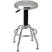 Seville Classics Inc SHE18290B Work Stool with Stainless Steel Seat