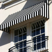 Awntech Window/Entry Awning 3-3/8'W x 2'H x 3'D Black/White