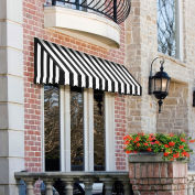 Awntech Window/Entry Awning 10-3/8'W x 4-11/16'H x 3'D Black/White