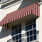 Awntech Window/Entry Awning 3-3/8'W x 2'H x 3'D Burgundy/Tan