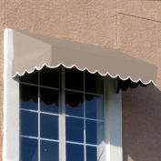 Awntech Window/Entry Awning 3-3/8'W x 2'H x 4'D Linen