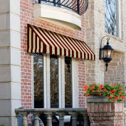 Awntech Window/Entry Awning 3-3/8'W x 2'H x 4'D Burgundy/Tan