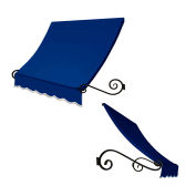 Awntech Window/Entry Awning 8-3/8'W x 1-1/2'H x 3'D Bright Blue