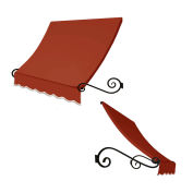 Awntech Window/Entry Awning 3-3/8'W x 2'H x 3'D Terra Cotta