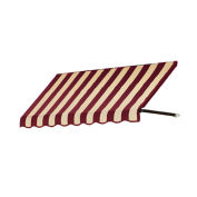 Awntech Window/Entry Awning 10-3/8'W x 4-11/16'H x 3'D Burgundy/Tan