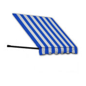 Awntech Window/Entry Awning 4-3/8'W x 4-11/16'H x 3'D Bright Blue/White
