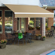 Awntech Retractable Awning Left Motor 18'W x 11/16'H x 10'D Tan