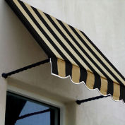 Awntech Window/Entry Awning 10-3/8'W x 3-11/16'H x 3'D Black/Tan