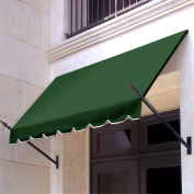 Awntech Spear Arm Awning 10-3/8'W x 4-11/16'H x 2-11/16'D Forest Green