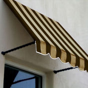 Awntech Window/Entry Awning 10-3/8'W x 3-11/16'H x 3'D Brown/Tan
