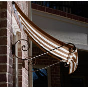 Awntech Window/Entry Awning 3-3/8'W x 3-11/16'H x 3'D Brown/Tan