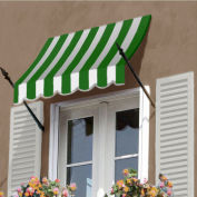 Awntech Spear Arm Awning 3-3/8'W x 2-9/16'H x 1-5/16'D Forest Green/White