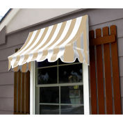 Awntech Window/Entry Awning 3-3/8'W x 3-11/16'H x 3'D Linen/White