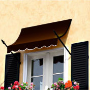 Awntech Spear Arm Awning 3-3/8'W x 2-9/16'H x 1-5/16'D Brown