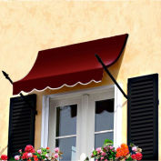 Awntech Spear Arm Awning 3-3/8'W x 4-11/16'H x 2-11/16'D Burgundy