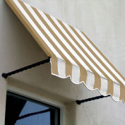Awntech Window/Entry Awning 3-3/8'W x 3-11/16'H x 2'D Linen/White