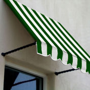 Awntech Window/Entry Awning 6-3/8'W x 2-9/16'H x 2'D Forest Green/White
