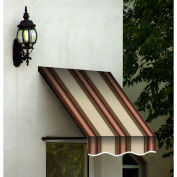 Awntech Window/Entry Awning 6-3/8'W x 2-9/16'H x 1'D Brown/Terra Cotta