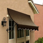 Awntech Window/Entry Awning 6-3/8'W x 2-9/16'H x 2'D Brown