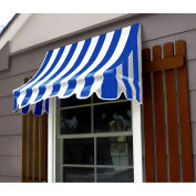 Awntech Window/Entry Awning 6-3/8'W x 3-11/16'H x 3'D Bright Blue/White