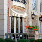 Awntech Window/Entry Awning 3-3/8'W x 1-5/16'H x 2-1/2'D Linen/White