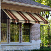 Awntech Window/Entry Awning 3-3/8'W x 3-11/16'H x 2'D Brown/White