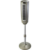 Lasko 2535 52" Space-Saving Oscillating Pedestal Tower Fan W/Remote Control Metallic, 3-Speed, 110V