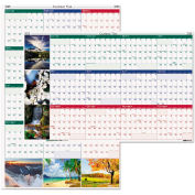 House of Doolittle Recycled Earthscapes Nature Scene Reversible Yearly Wall Calendar, 18 x 24, 2024