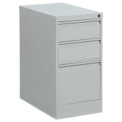 Global Freestanding Box/Box/File Pedestal, 15"W x 22-5/8"D x 27-5/8"H, Light Grey, 19FP23BBF-LGR
