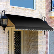 Awntech Window/Entry Awning For Low Eaves 5' 4-1/2"W x 3'D x 1' 6"H Black