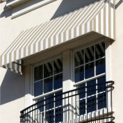 Awntech Window/Entry Awning 5' 4-1/2"W x 3'D x 1' 6"H Linen/ White