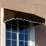 Awntech Window/Entry Awning 4' 4-1/2"W x 2' 6"D x 1' 4"H Brown