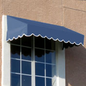 Awntech Window/Entry Awning 4' 4-1/2" W x 3' 6"D x 2'H Dusty Blue